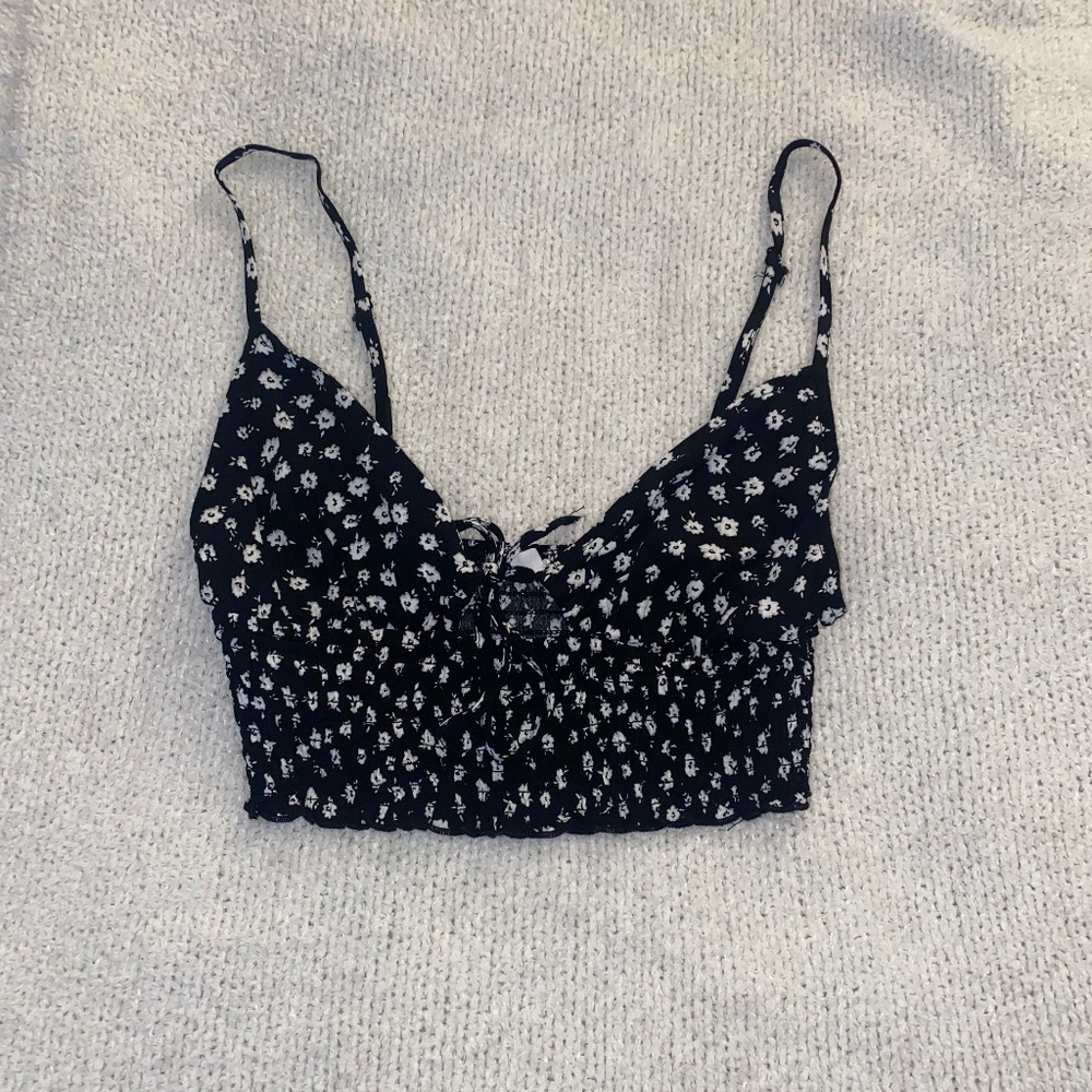 Garage Floral Cropped Cami